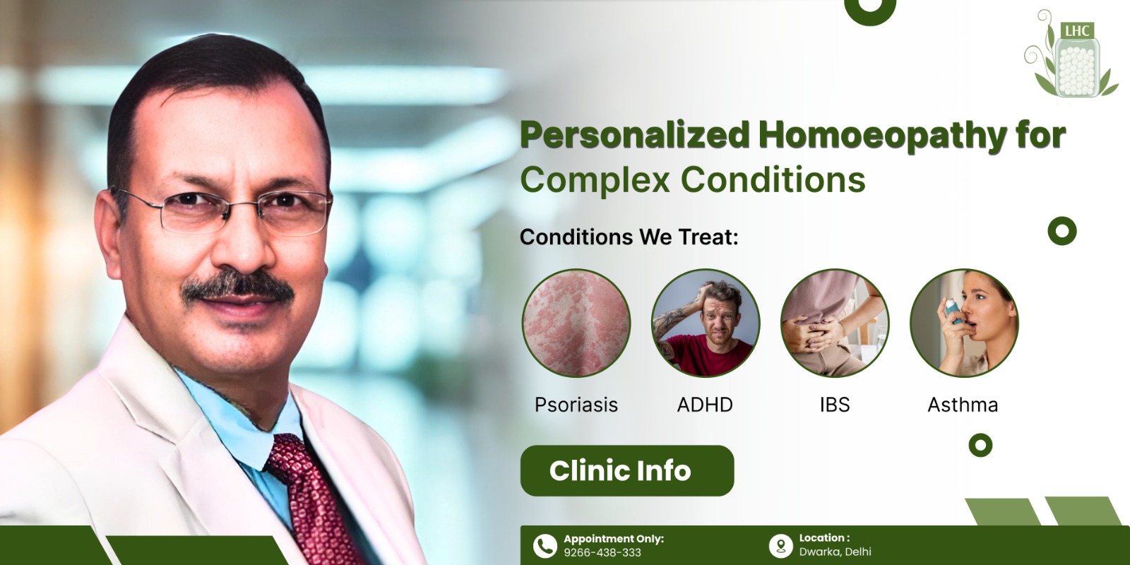 Book Appointment with Dr. Bipin Chandra Lakhera - Best Homeopathic Doctor in Delhi